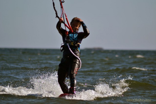 kitesurfing finished