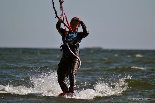 kitesurfing finished