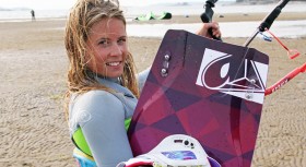 September kitesurfing with new Airush Diamond board